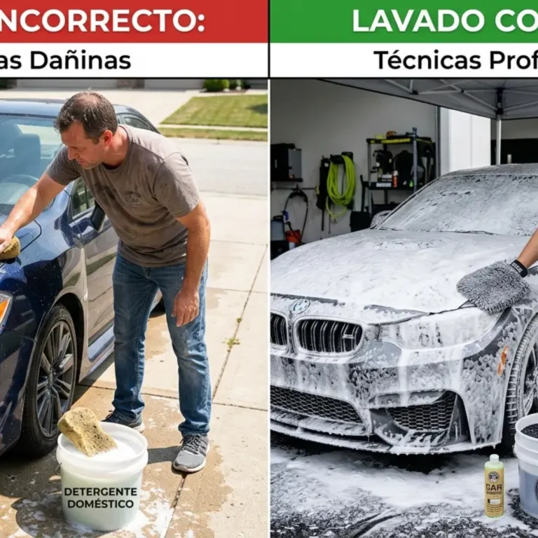 Errores comunes al lavar un automóvil